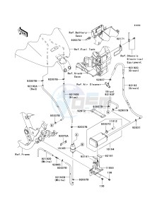 VN 1700 B [VULCAN 1700 VOYAGER ABS] (9FA) B9FA drawing FUEL EVAPORATIVE SYSTEM-- CA- -