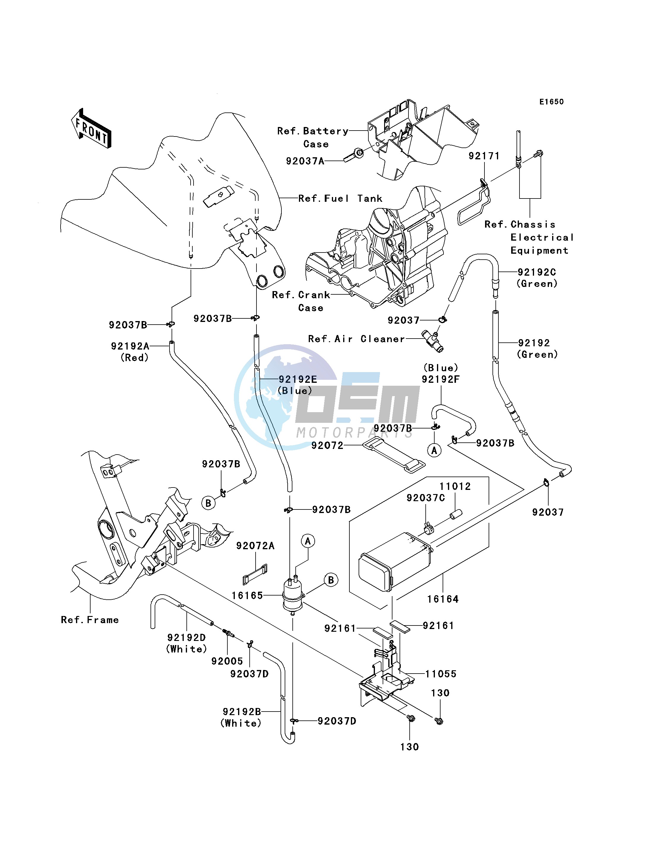 FUEL EVAPORATIVE SYSTEM-- CA- -