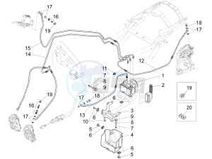 California 1400 Custom ABS 1380 drawing ABS Brake system