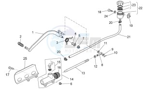 V7 Classic 750 drawing Rear master cylinder