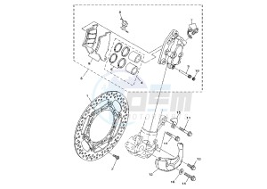 WR F 250 drawing FRONT BRAKE CALIPER MY01