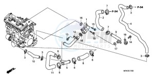 CB1000R9 France - (F / CMF) drawing WATER PIPE