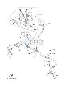 YFM450FWAD YFM45FGPD GRIZZLY 450 EPS (1CTP 1CTR 1CTS) drawing FRONT MASTER CYLINDER