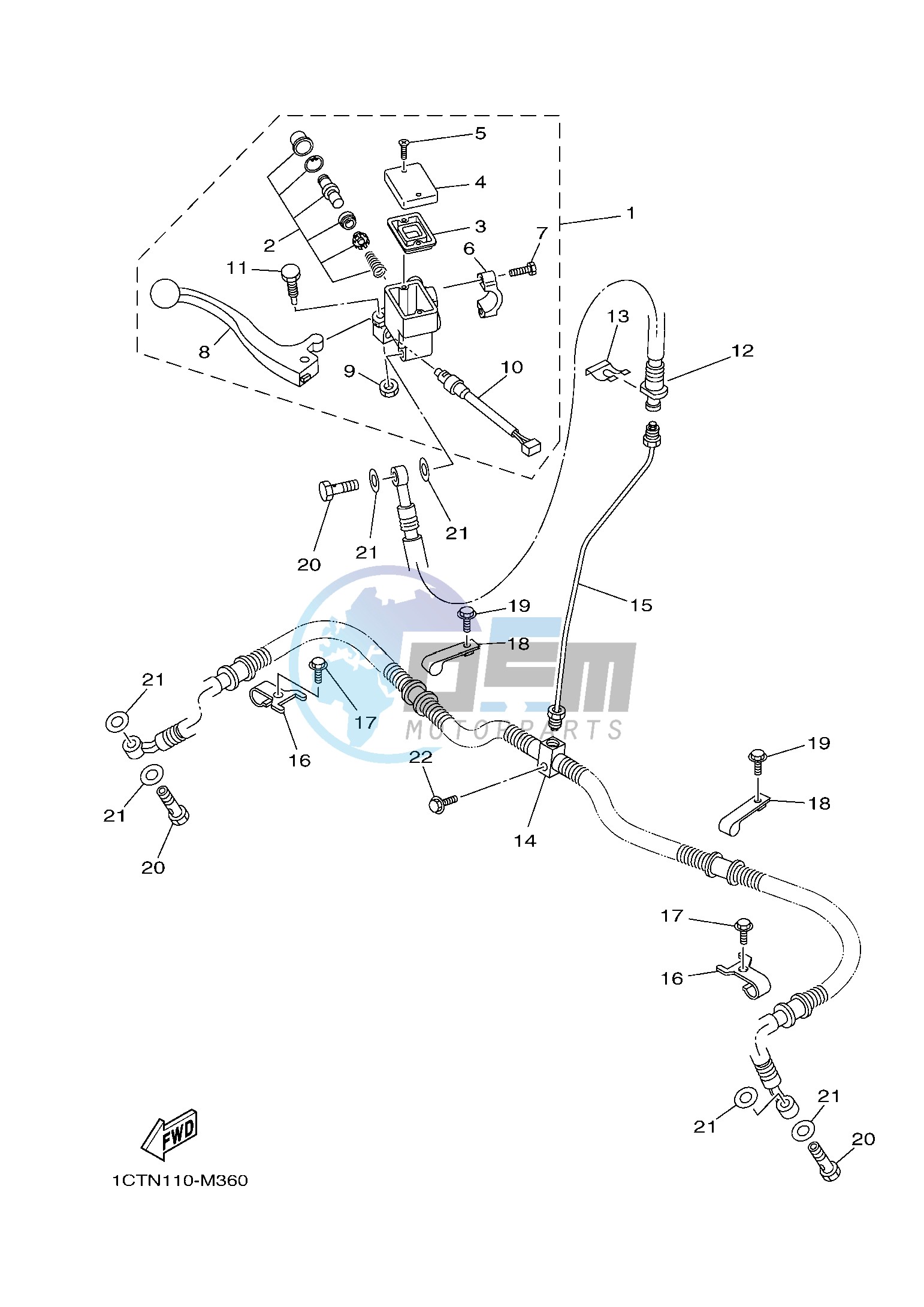 FRONT MASTER CYLINDER