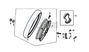 MIO 50I 25KMH (L8) NL EURO4 drawing REAR WHEEL