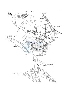 ER-6n ER650A8F GB XX (EU ME A(FRICA) drawing Side Covers/Chain Cover