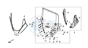 MAXSYM 400 EFI drawing WINDSCREEN