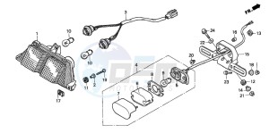 RVF750R drawing TAILLIGHT