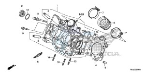 NC750SE NC750S Continue » Europe Direct - (ED) drawing CYLINDER HEAD