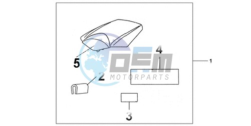 REAR SEAT COWL CANDY TAHITIAN BLUE