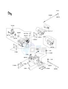 KAF 620 N[MULE 4010 4X4 HARDWOODS GREEN HD] (N9F) N9F drawing THROTTLE