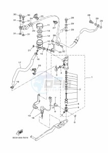 TRACER 700 MTT690-A (B0K2) drawing REAR MASTER CYLINDER