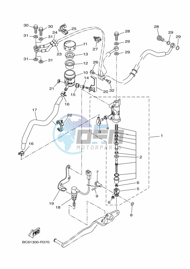 REAR MASTER CYLINDER