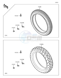 VULCAN S ABS EN650DHFA XX (EU ME A(FRICA) drawing Tires