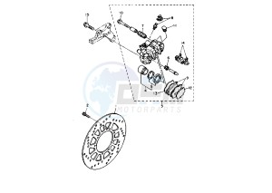 XT E 600 drawing REAR BRAKE CALIPER