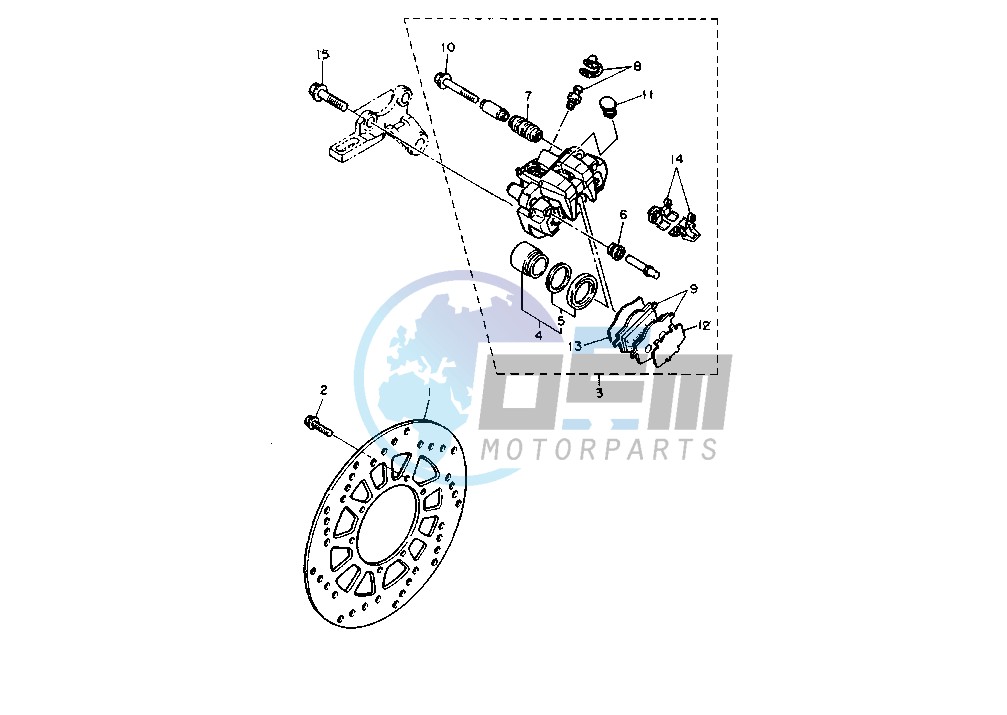 REAR BRAKE CALIPER