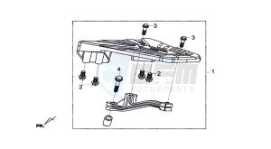 GTS 300 I drawing LUGGAGE RACK