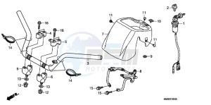 TRX250TMB drawing HANDLE PIPE