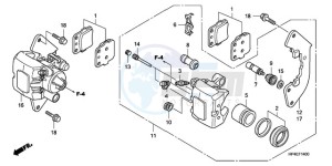 TRX420FMA Australia - (U / 2U 4WD) drawing FRONT BRAKE CALIPER