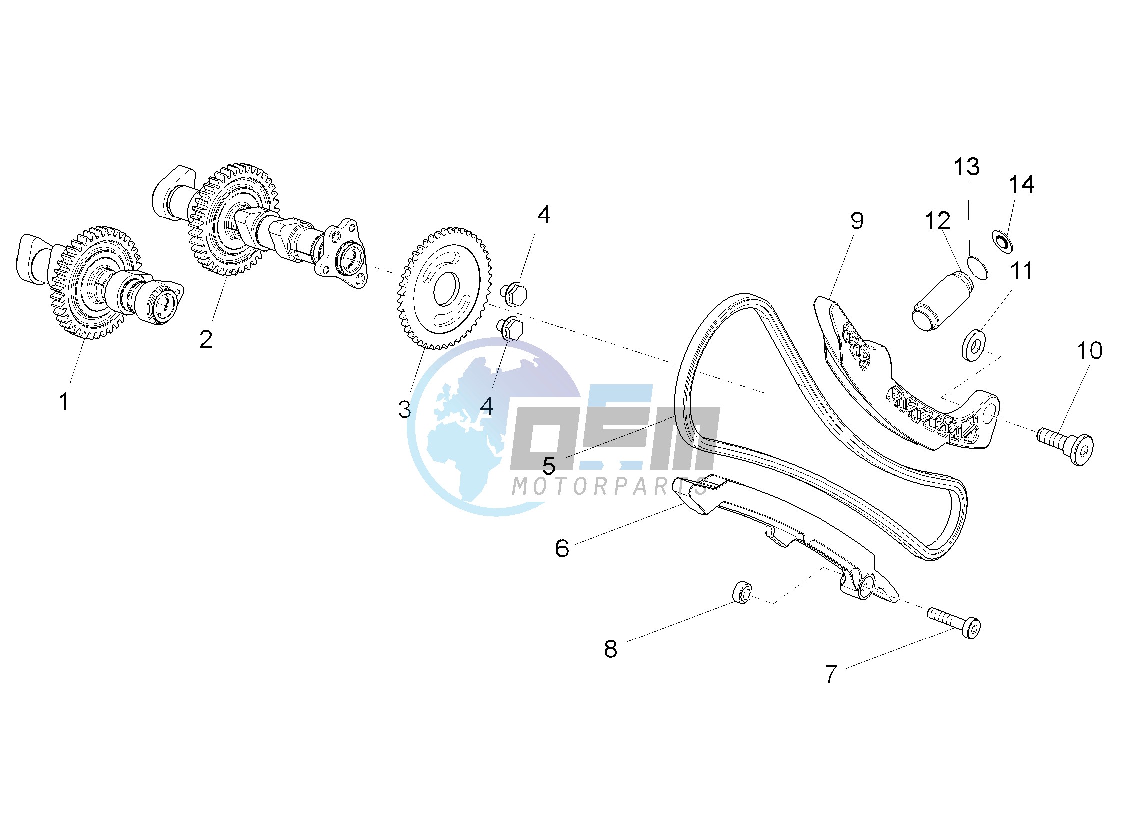 Front cylinder timing system