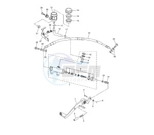 YZF R6 600 drawing REAR MASTER CYLINDER