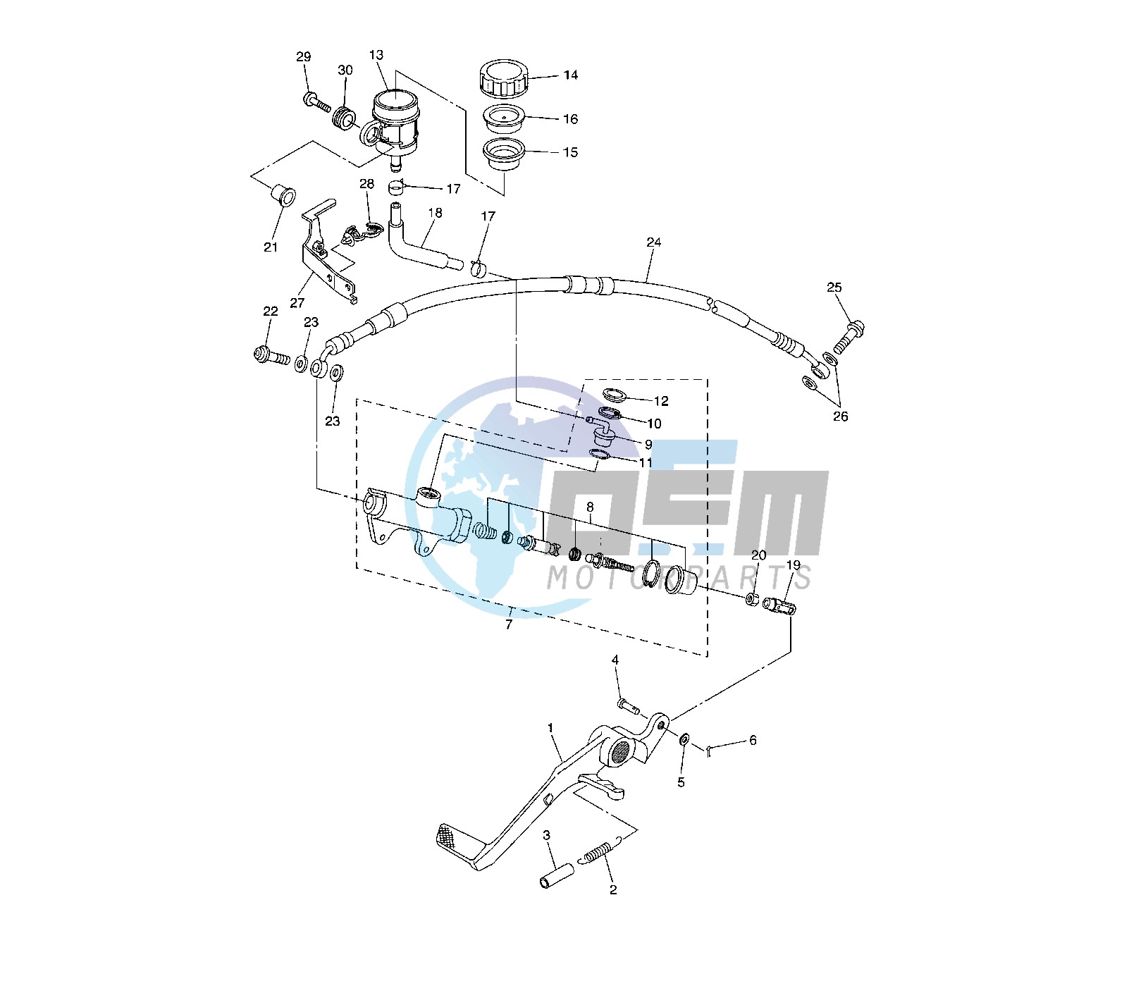 REAR MASTER CYLINDER