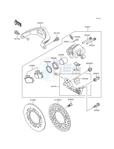 KX 250 K [KX250] (K1) [KX250] drawing REAR BRAKE