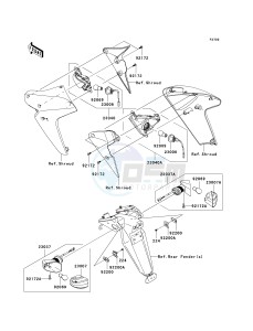 ER 650 A [ER-6N (EUROPEAN] (A6S-A8F) A8F drawing TURN SIGNALS