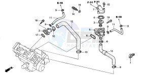 CBR600F drawing THERMOSTAT