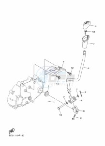 YFM90R (BD3R) drawing SHIFT SHAFT