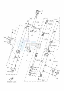 TRACER 700 MTT690-U (B1K2) drawing FRONT FORK