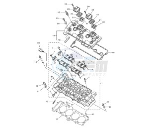 FZ8-S 800 drawing CYLINDER HEAD