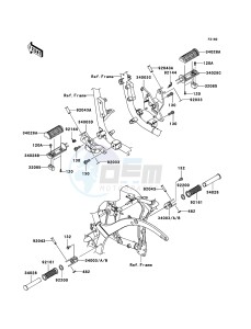 VN900_CUSTOM VN900C7F GB XX (EU ME A(FRICA) drawing Footrests