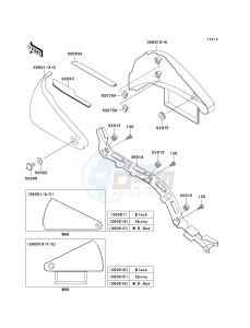 VN 800 G [VULCAN 800 DRIFTER] (E1-E5) [VULCAN 800 DRIFTER] drawing SIDE COVERS_CHAIN COVER