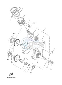 YBR125EGS (43BB) drawing CRANKSHAFT & PISTON