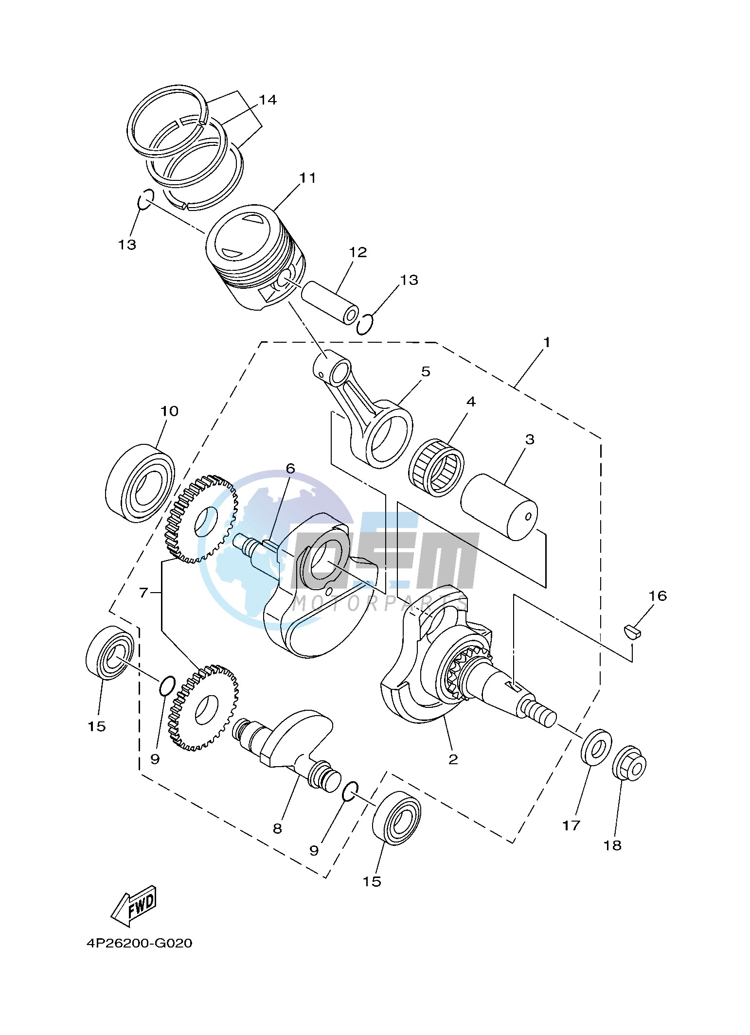 CRANKSHAFT & PISTON