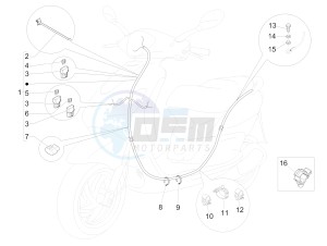 Fly 50 4T 4V USA (EMEA) drawing Main cable harness