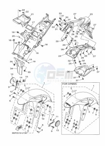 YZF320-A YZF-R3 (B7P1) drawing FENDER