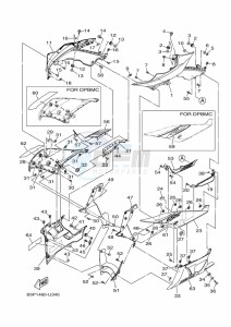 YZF320-A YZF-R3 (B7P1) drawing COWLING 1