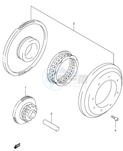 SV650 (E2) drawing STARTER CLUTCH