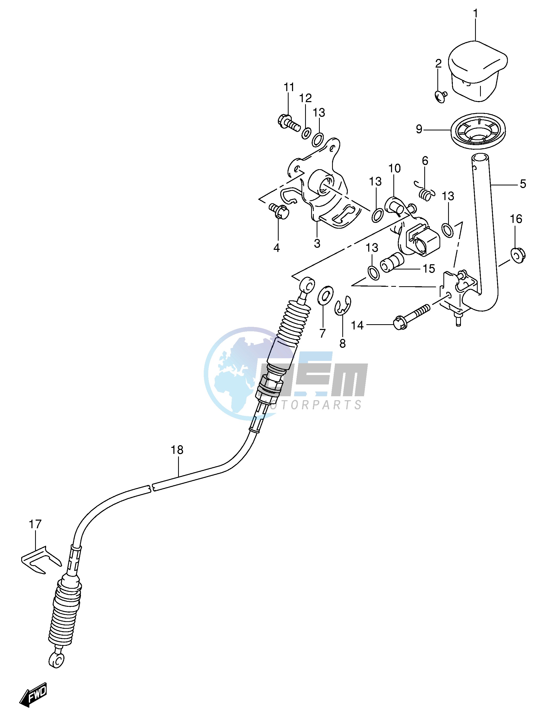 SHIFT LEVER (MODEL K1 K2)