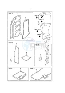 DF 140A drawing Gasket Set