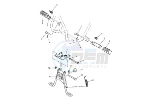 PW 50 drawing STAND-FOOTREST