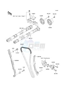 ZX 1000 E [NINJA ZX-10R] (E8F-E9FA) 0E9F drawing CAMSHAFT-- S- -_TENSIONER