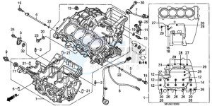 CBR600RR9 France - (F / CMF MME SPC) drawing CRANKCASE