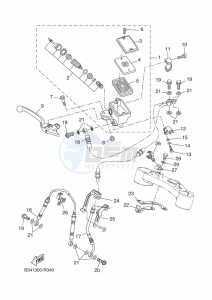 XSR700 MTM690D-U (BCP1) drawing FRONT MASTER CYLINDER