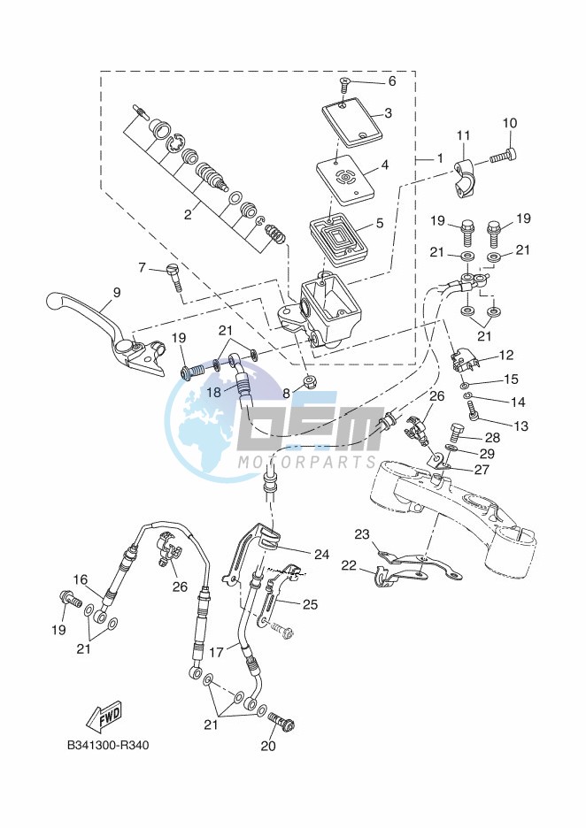 FRONT MASTER CYLINDER