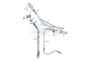 YZ F 450 drawing STEERING HANDLE – CABLE