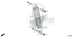 TRX500FM1E TRX500FM1 Europe Direct - (ED) drawing REAR CUSHION