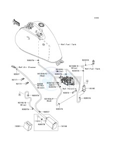 VN 900 C [VULCAN 900 CUSTOM] (7F-9FA) C8F drawing FUEL EVAPORATIVE SYSTEM-- CA- -